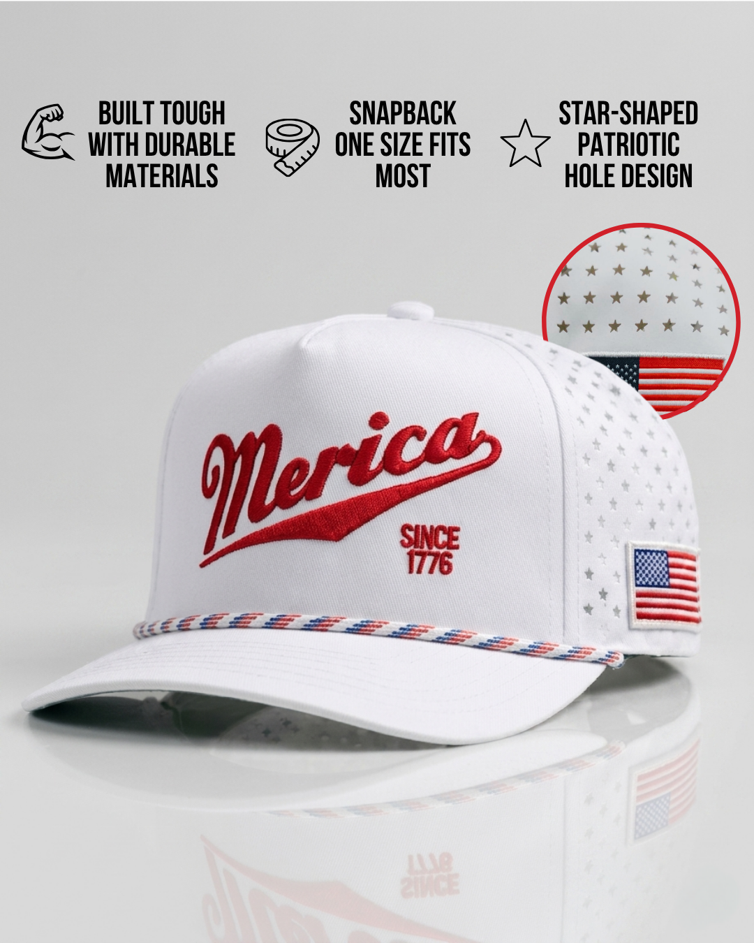 Merica Since 1776 Cursive Hat - (PRE-ORDER)