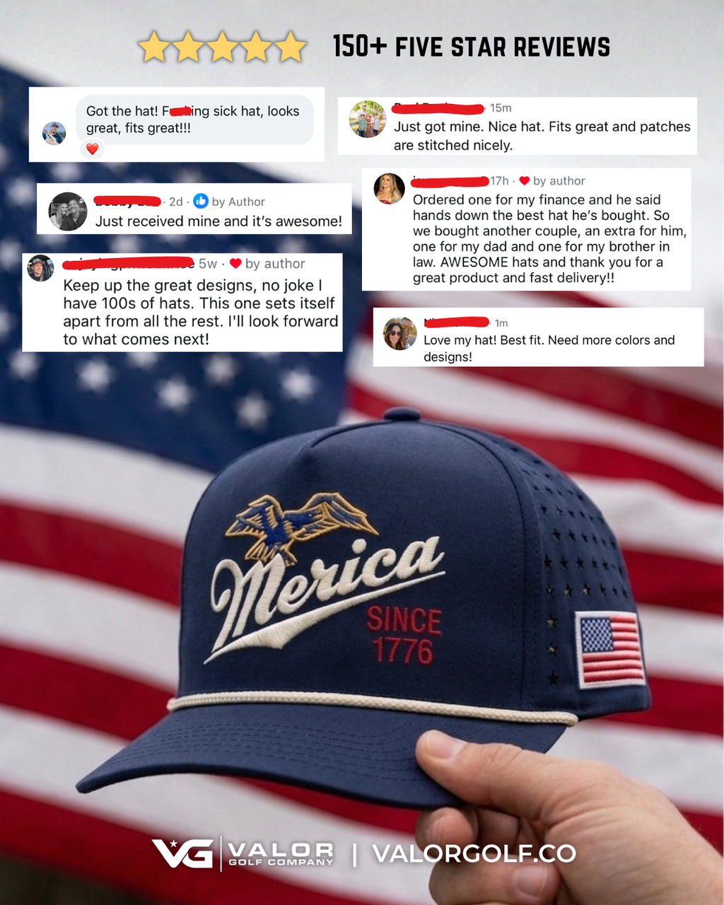 Merica Eagle Since 1776 Hat - (PRE-ORDER)