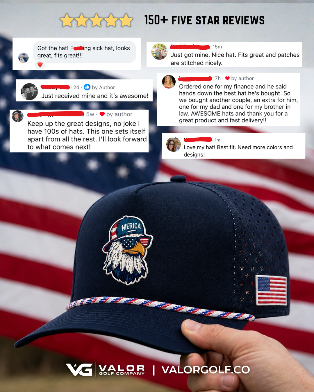 Patriotic Eagle Hat - (PRE-ORDER)