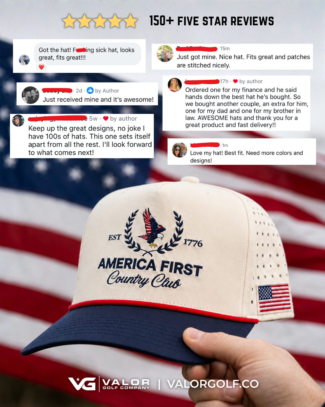 America First Country Club Hat - (PRE-ORDER)