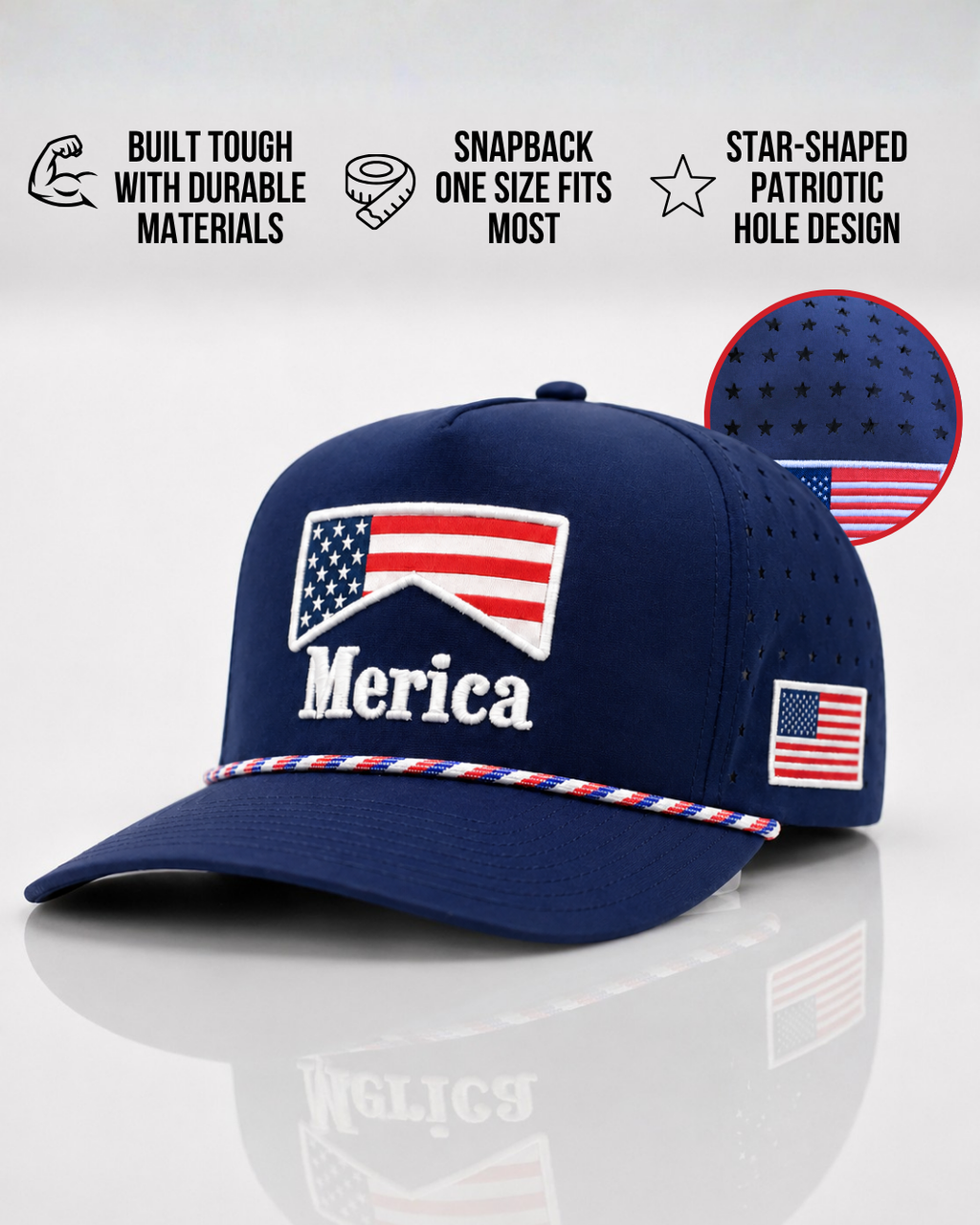 Old Glory Merica Banner Hat