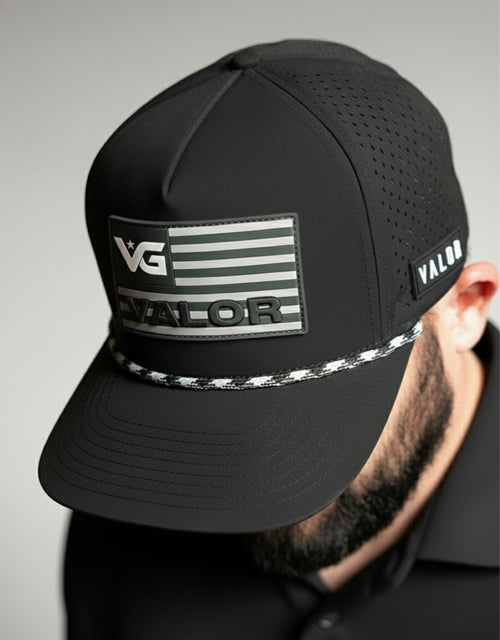 Midnight Black Valor Flag Hat