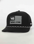 Midnight Black Valor Flag Hat